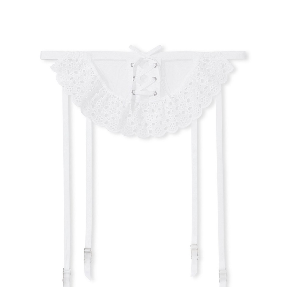Victoria’s Secret White Lace Garter Belt